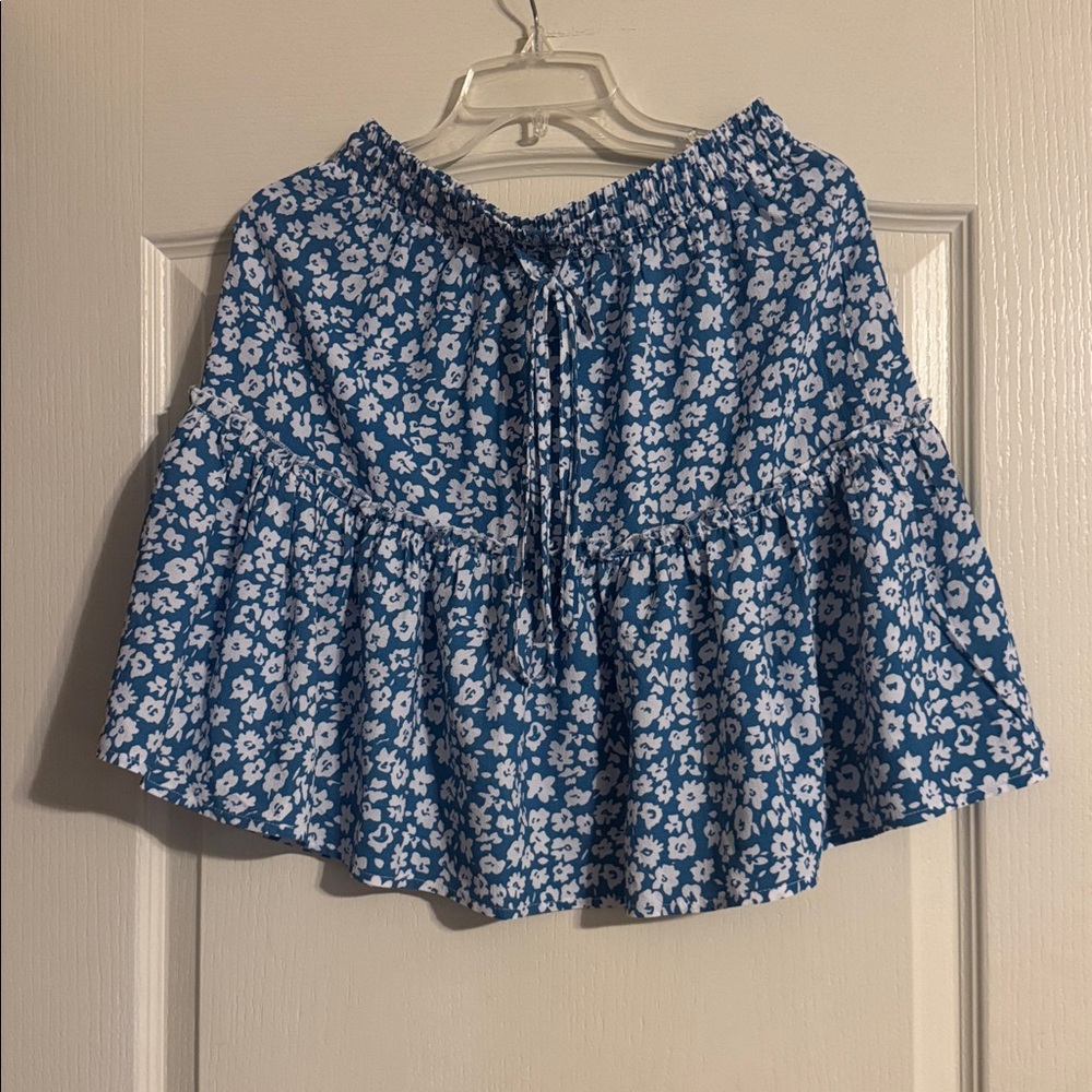 Amazon Tan and White Patterned Skirt